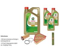 KAMOKA Controllo set Castrol EDGE Titanium FST 5W-30 8L per BMW Serie 3 Touring