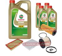 KAMOKA Controllo Set Castrol EDGE Titanium FST 5W-30 9L Per VW Touareg 3.0