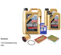 Kamoka Controllo Set Liqui Moly 10W-40 Bassa Visciosità 7L per Suzuki Splash 1.3