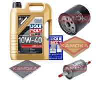 KAMOKA Controllo Set Liqui Moly 10W-40 Leichtlauf 5L Per Opel Omega B 2.2