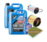Kamoka Controllo Set Liqui Moly 5W-30 da Molto Tempo 10L per Audi A5 S5, Quattro