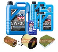 Kamoka Controllo Set Liqui Moly 5W-30 da Molto Tempo 9L per Audi A5 Cabriolet