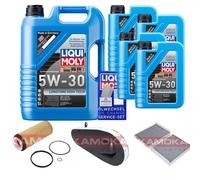 KAMOKA Controllo Set Liqui Moly 5W-30 Longtime 9L Per BMW 5 Serie 525D 535D 530D