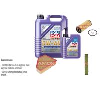 Kamoka Controllo Set Liqui Moly Bassa Visciosità 5W-40 6L per BMW 3er 318d