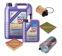 KAMOKA Controllo set Liqui Moly Leichtlauf 5W-40 6L per Opel Corsa D 1.3
