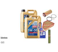 Kamoka Controllo Set Liqui Moly Longlife 3 5W-30 10L per BMW 3er Tour