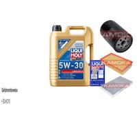 Kamoka Controllo Set Liqui Moly Longlife 3 5W-30 5L per Audi 100 2.3 E