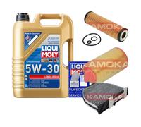 KAMOKA Controllo Set Liqui Moly LONGLIFE 3 5W-30 5L Per Mercedes C-Klasse