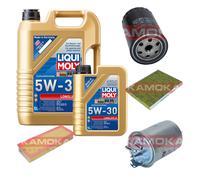 Kamoka Controllo Set Liqui Moly Longlife 3 5W-30 6L per VW Polo Variant 1.9