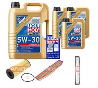 KAMOKA Controllo Set Liqui Moly LONGLIFE 3 5W-30 8L Per BMW X3 2.0d xDrive18d