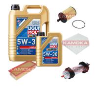 KAMOKA Controllo set Liqui Moly Lunga Vita 3 5W-30 6L per Audi Q5 2.0 TDI