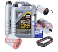 Kamoka Controllo Set Liqui Moly Top Tec 4100 5W-40 10L per Audi