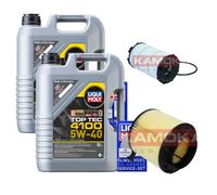 KAMOKA Controllo set Liqui Moly Top Tec 4100 5W-40 10L per Audi A5