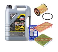 KAMOKA Controllo Set Liqui Moly Top Tec 4100 5W-40 5L Per Fiat 500
