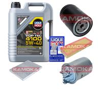 Kamoka Controllo Set Liqui Moly Top Tec 4100 5W-40 5L per VW Caddy II Scatola