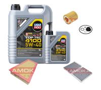 KAMOKA Controllo Set Liqui Moly Top Tec 4100 5W-40 6L Per BMW 5er