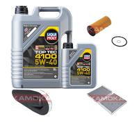 KAMOKA Controllo Set Liqui Moly Top Tec 4100 5W-40 6L Per BMW 5er