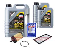 KAMOKA Controllo Set Liqui Moly Top Tec 4100 5W-40 7L Per Dodge Caliber Jeep