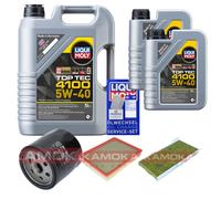 Kamoka Controllo Set Liqui Moly Top Tec 4100 5W-40 7L per Opel Vectra C