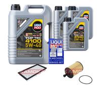 KAMOKA Controllo Set Liqui Moly Top Tec 4100 5W-40 8L Per Dodge Caliber Jeep