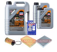 KAMOKA Controllo set Liqui Moly Top Tec 4200 5W-30 7L per Opel Mokka/Mokka X
