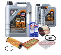 KAMOKA Controllo Set Liqui Moly Top Tec 4200 5W-30 7L Per VW Touareg 3.0 V6