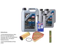 Kamoka Controllo Set Liqui Moly Top Tec 4600 5W-30 8L per BMW X1 - Xdrive18d