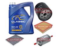Kamoka Controllo Set mannol Classic 10W-40 5L per Opel Omega - B 2.2 16V