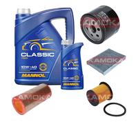 KAMOKA Controllo Set MANNOL Classic 10W-40 6L Per Renault Megane I 1.9 DTI