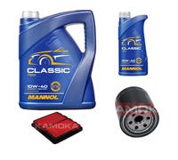 Kamoka Controllo Set mannol Classic 10W-40 6L per Rover 400 Hatchback 416