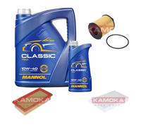Kamoka Controllo Set mannol Classic 10W-40 6L per Suzuki Splash 1.3 CDTI