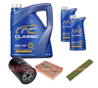 KAMOKA Controllo Set MANNOL Classic 10W-40 7L Per VW Sharan 2.0 1.8 T 20V