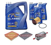 KAMOKA Controllo Set MANNOL Classic 10W-40 8L Per Opel Omega B 2.5 V6 3.0