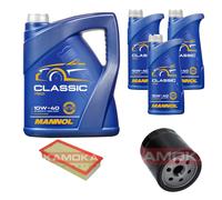 KAMOKA Controllo Set MANNOL Classic 10W-40 8L per Peugeot 807 2.2 HDi 2.0