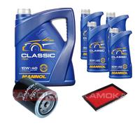 Kamoka Controllo Set mannol Classic 10W-40 9L per Nissan Laurel 2.8 D.
