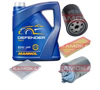 Kamoka Controllo Set mannol Defender 10W-40 5L per Per VW Polo Variant 1.9