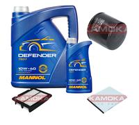 KAMOKA Controllo Set MANNOL Defender 10W-40 6L Per Chevrolet Aveo Stufenheck