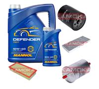 Kamoka Controllo Set mannol Defender 10W-40 6L per Fiat Scudo Cassa