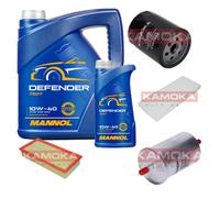 KAMOKA Controllo Set MANNOL Defender 10W-40 6L Per Fiat Scudo Kasten 1.6