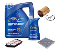 Kamoka Controllo Set mannol Defender 10W-40 6L per Filtro Honda Civic