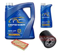 KAMOKA Controllo Set MANNOL Defender 10W-40 6L per Peugeot 807 2.2 HDi 2.0