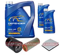 KAMOKA Controllo Set MANNOL Defender 10W-40 7L Per Fiat Doblo 1.6 16V