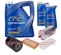 KAMOKA Controllo Set MANNOL Defender 10W-40 7L Per Fiat Scudo Kasten 1.6