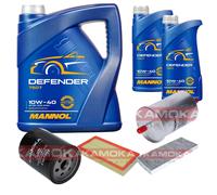KAMOKA Controllo Set MANNOL Defender 10W-40 7L Per Fiat Scudo Kasten 1.6