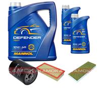 KAMOKA Controllo Set MANNOL Defender 10W-40 7L Per Fiat Scudo Kasten 1.6
