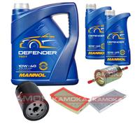 Kamoka Controllo Set mannol Defender 10W-40 7L per Ford Messa Fuoco Familiare