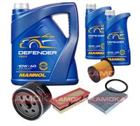 KAMOKA Controllo Set MANNOL Defender 10W-40 7L Per Renault Kangoo Express D