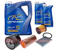 KAMOKA Controllo Set MANNOL Defender 10W-40 7L Per Renault Megane I 1.9 DTI