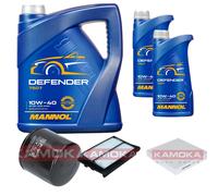 KAMOKA Controllo Set MANNOL Defender 10W-40 7L Per Suzuki Baleno 1.0