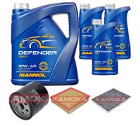 KAMOKA Controllo Set MANNOL Defender 10W-40 8L Per Opel Omega B 2.2 16V 2.0